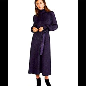 Ann Taylor: Shimmer Turtleneck Sweater Dress